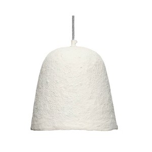 Splendor Home Jules Paper Mache Pendant: Nautical Coastal Decor, UL Listed, 40W, Adjustable Height - 1 of 4