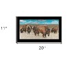 HomeRoots Bison Herd Black Framed Print Wall Art - 3 of 4