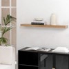 MH London Stealth 36" MDF & Mapa Burl Veneer Wall Mounted Shelves - 2 of 4