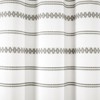 Breezy Chic Tassel Jacquard Eco-Friendly Recycled Cotton Shower Curtain Light Gray Single 72X72 - 3 of 3