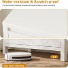 31 Inch Small Sideboard Buffet Cabinet with Glass Doors Adjustable Shelf and Black Finish Natural - 4 of 4