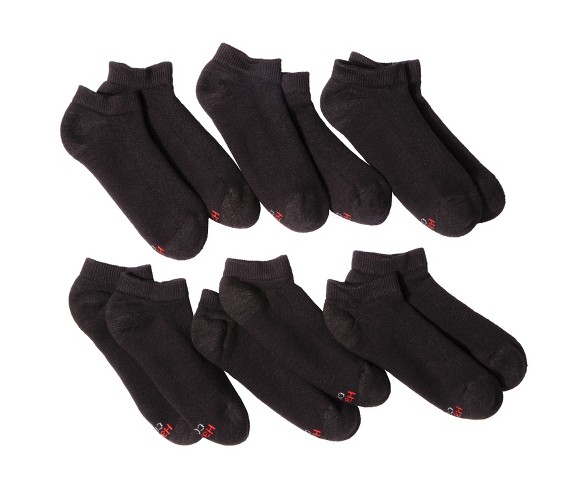 Hanes Premium&#174; Men&#39;s 6pk Xtemp Cool No Show Socks - Black 6-12