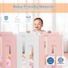 Infans 16 Panels Baby Safety Playpen Kids Safety Activity Play Center w/ Drawing Board - 4 of 4