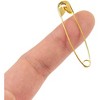 Juvale 400-Count Safety Pins - Large Safety Pins for Garment Repair, Quilting, Jewelry Making, Gold - 1.7 x 0.4 inches - 2 of 3