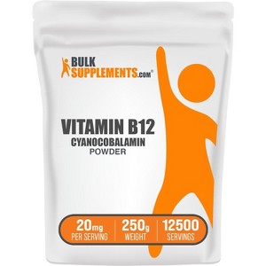 BulkSupplements Vitamin B12 1% (Cyanocobalamin) Powder - 1 of 4