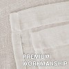 Natural Linen Blended Semi-Sheer Curtains Privacy Assured with Nickel Grommet for Living Room - 4 of 4