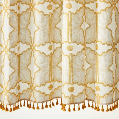Butterflies Printed Shower Curtain Yellow - Opalhouse&#8482; designed with Jungalow&#8482;