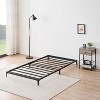 Metal Platform Bed Frame, Noise Free Mattress Foundation with Storage Space, Anti Sliding Heavy Duty Steel Slats, Easy to Assemble - 3 of 4