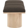 Meridian Furniture,Pavilion Boucle Fabric Bench - 3 of 4