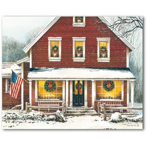 Courtside Market Christmas Farmhouse 16x20 Gallery-Wrapped Canvas - 1 of 4