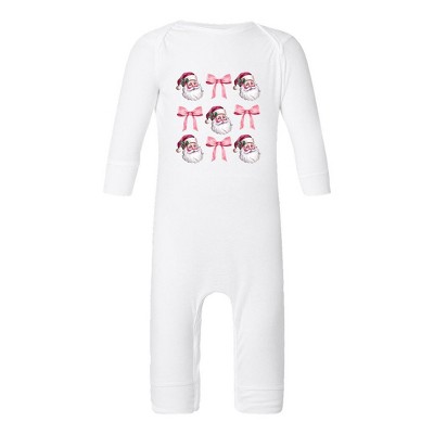 The Juniper Shop Coquette Santa Chart Baby Romper