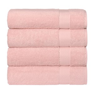 Linum Home Textiles 100% AEGEAN Long Staple Turkish Cotton STARLIGHT Terry Bath Towels (Set of 4) - 1 of 4