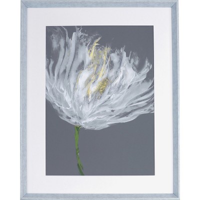Lorell Multicolor Framed Abstract Flower Painting