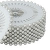 Unique Bargains Decorative Durable Pearl Head Versatile Straight Pins 3mm Round White 480 Pcs - 4 of 4