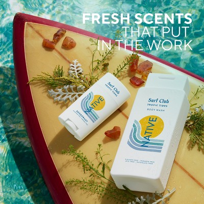 Native Limited Edition Surf Club Body Wash - Tropical Tides - 18 fl oz: Moisturizing, Hydrating, Nourishing, Dye-Free