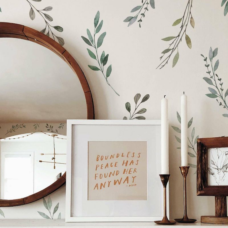 Country Leaves Peel and Stick Wall Decal - RoomMates, 3 of 10