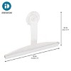 Bathroom Shower Door, Window and Mirror Squeegee with Suction Storage Hook - 12", Clear - 2 of 4