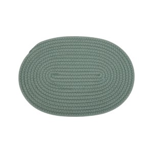 Unique Bargains Trivet Oval Rope Coaster Cotton Non-Woven Fabric 12.6"x8.66"x0.31" - 1 of 3
