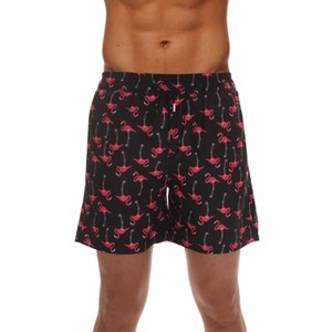 Whiskey and Oak Mens Swimming Trunks Shorts with Pockets Quick Dry Bathing Suit - 1 of 3