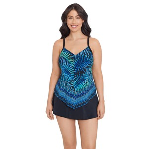 Trimshaper Women's Hank Handkerchief Tankini Swimsuit Top - 1 of 3