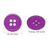 Unique Bargains Resin DIY Craft Flat 4-Hole Sewing Buttons 100 Pcs - 2 of 4