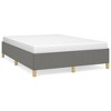 vidaXL Queen Size Bed Frame - Dark Gray, Stylish Modern Design, Supports 59.8"x79.9" Queen Mattress - 3 of 4