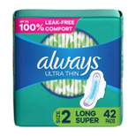 Always Ultra Thin Long Super Pads - Size 2