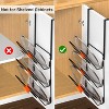 Hachikiko 2 Pack Pot Lid Organizer for Cabinet, 6-Tier Pot Lid Holder Over Cabinet Door, Pot Lid Rack for Kitchen Cabinet Organizer - 3 of 4
