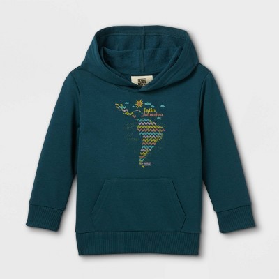 Latino Heritage Month Toddler Latin America Hooded Sweatshirt - Navy 2T