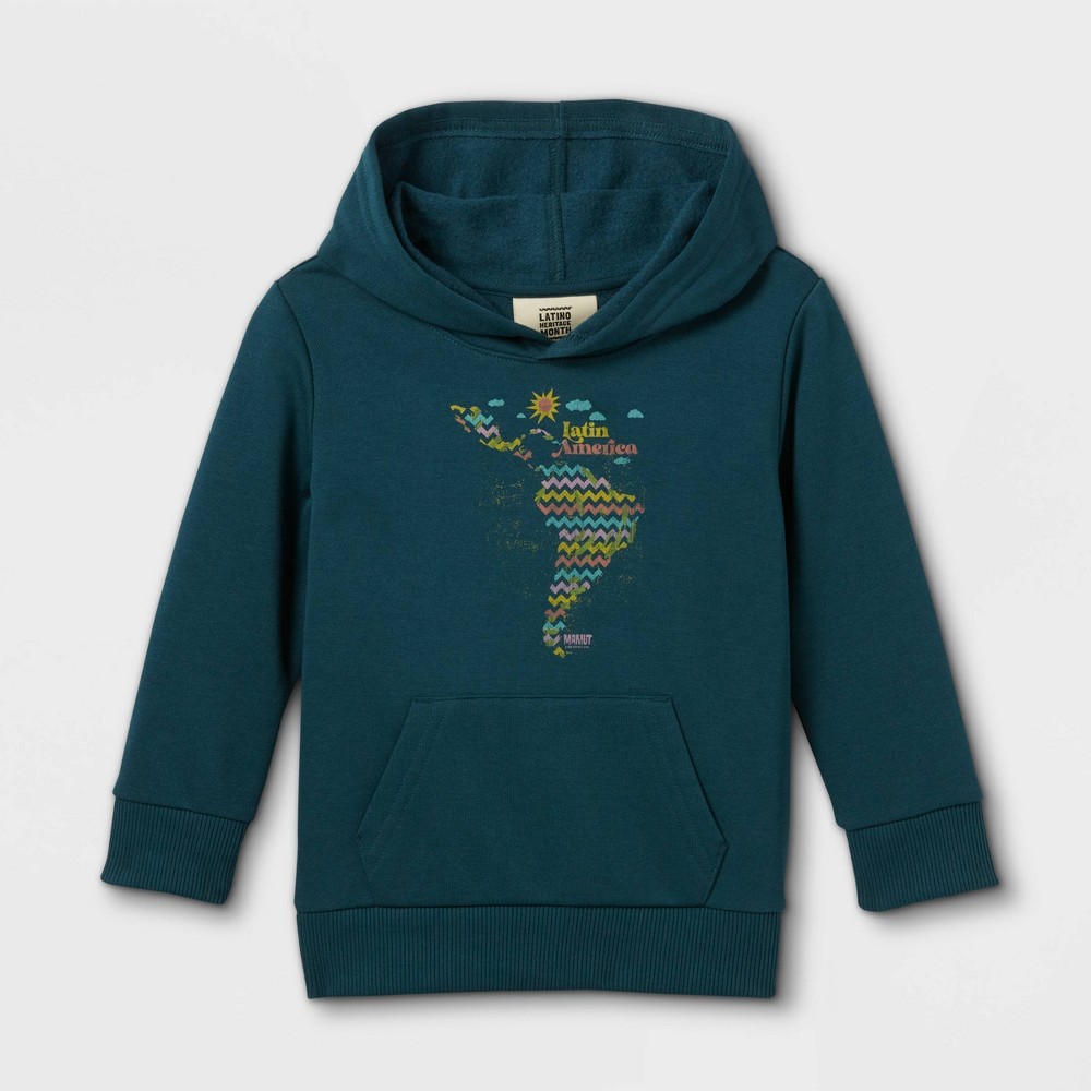 Latino Heritage Month Toddler Latin America Hooded Sweatshirt - Navy 3T, Blue