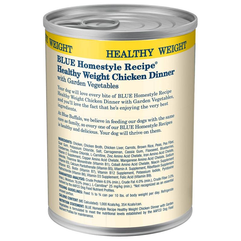 Blue Buffalo Homestyle Recipe Natural Wet Dog Food - 12.5oz, 3 of 6