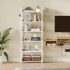 Greenstell Modern Style Bookshelf, Shelf Bookcase, High Bookshelf Corner Storage Organizer for Home Office Bedroom Kitchen Living Room - 2 of 4