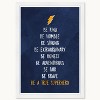 Wynwood Studio 15"x21" Be a True Superhero Wall Art White Frame: Modern Typography Canvas for Dorm Decor - 3 of 3