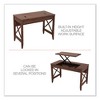 Alera Sit-to-Stand Table Desk, 47.25" x 23.63" x 29.5" to 43.75", Modern Walnut - 3 of 4