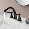 CLIHOME 8 in. Widespread 3-Hole 1.2 GPM Bathroom Faucet Faucet With Double-Handle - 4 of 4