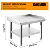 Stainless Steel Equipment Stand, 24x24x24 Inch Commercial Grill Table with 1000 LB Capacity - 3 of 4