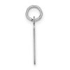 Black Bow Jewelry Sterling Silver, Kate Collection, Bubble Block Initial H Pendant - 2 of 4