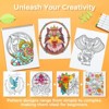 Ohuhu Double Sided Coloring Book Bleedproof - Animals & Mandala Coloring Book - 20 Sheets/40 Pages Spiral Coloring Book -Great Stress-Relieving Gift - 4 of 4