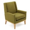 GDFStudio Glasgow Modern Fabric Upholstered Club Chair with Rubberwood Leg - 4 of 4