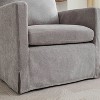 Hrinhom 29.9"W Modern Accent Chair,Chenille Swivel Armchair With Cushion - 2 of 4
