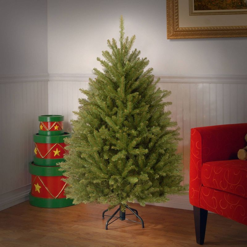 National Tree Company 4.5&#39; Dunhill Fir Hinged Artificial Christmas Tree, 3 of 5