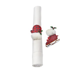 C&F Home Tin Mittens&Skating Boots Napkin Ring Set of 6 - 1 of 1
