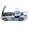 1955 Mercedes-Benz 300 SLR "Uhlenhaut Coupe" Silver with Blue Interior 1/18 Diecast Model Car by CMC - 2 of 4