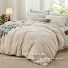 3 Pieces Boho Duvet Cover Set for All Seasons Soft Shabby Chic Embroidery Boho Bedding - 3 of 4