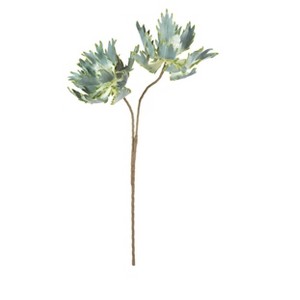 Fuzzy Green Floral Stem 36"H EVA Foam & Wire Botanical Accent – Flexible Decorative Faux Flower (Set of 6) by Kalalou - 1 of 3