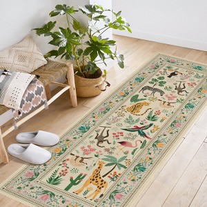 Washable Animal Living Room Rug, Soft Low Pile Non Slip Large Carpet for Bedroom, Nursery, Farmhouse, Hallway, Entryway, Laundry, Nursery, Kids Room - 1 of 4