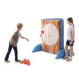 HearthSong Giant Double-Sided Inflatable Axe-Throwing and Ball-Toss Target Game for the Backyard or Basement