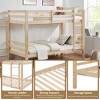 NicBex Bunk Bed with Thick Posts,Wood Bunk Bed Frame with Ladder and High Guardrail for Kids Teens Dorm Rooms - 4 of 4