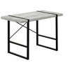 Vynxaria 48" Grey Laminate Black Metal Computer Desk Modern Home Office Workstation for Laptop - 3 of 4
