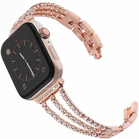 Chain Style Stainless Steel Watchband Compatible With Apple Watch Series 8/7/6/5/4/se